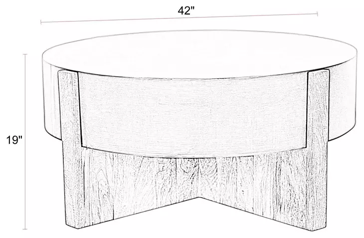 Aspen Barton Bronze Round Cocktail Table