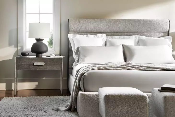 Prado Porcini And Bright Graphite Nightstand