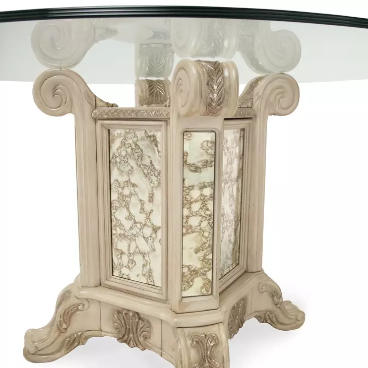 Platine de Royale Champagne 54" Round Dining Table
