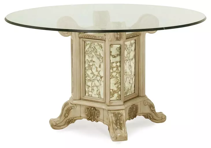Platine de Royale Champagne 54" Round Dining Table