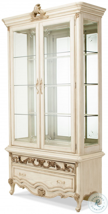 Platine de Royale Champagne Curio Cabinet