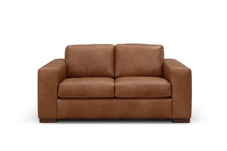 Inglewood Vintage Brown Derby Leather 64" Loveseat