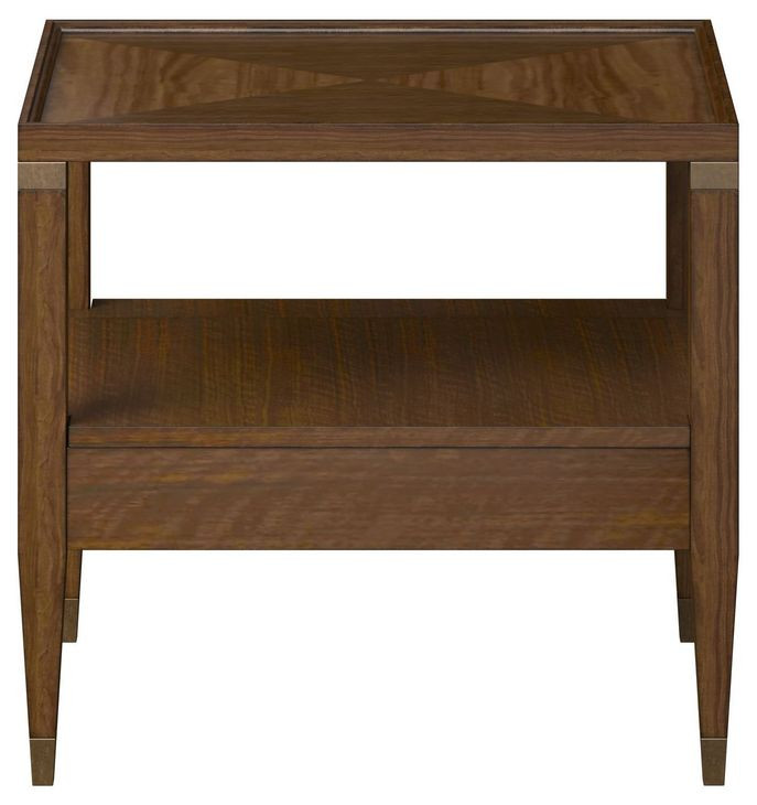 INAVANCE ONES TABLE（ウォールナット） Eave Brown Rectangular End Table with 1 Drawer From ART | Coleman