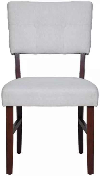 Tioga Gray Upholstered Dining Chair Set of 2