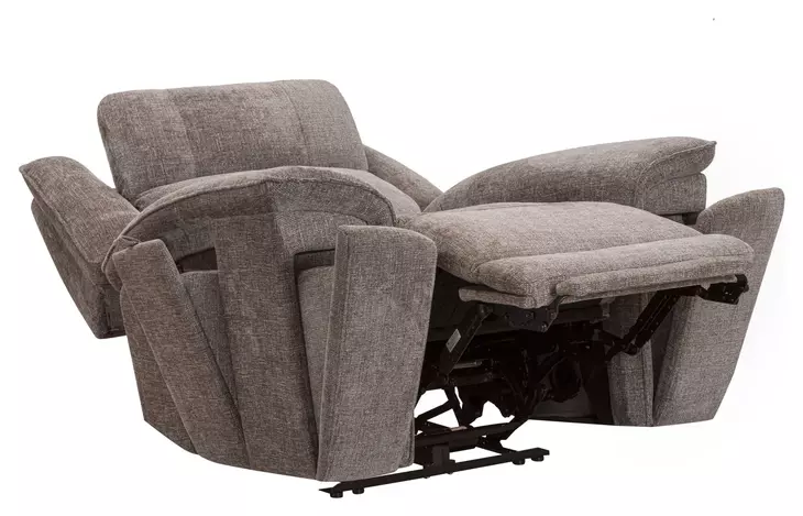 Colton Branson Tweed Zero Gravity Triple Power Reclining Living Room Set with LED and USB Charging