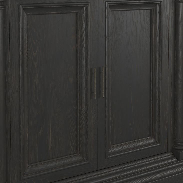 Atrium Black 4 Door Buffet