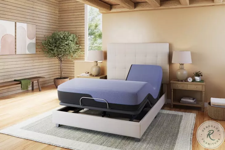 Bridgevine Home Blue 12" Flex Head Hybrid 5 Layer Latex Foam And Coil Adult King Mattress