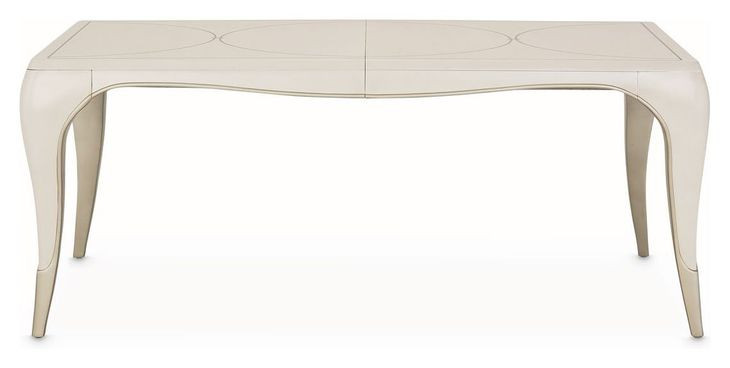 London Crest Creamy Pearl 122" Extendable Rectangular Dining Table