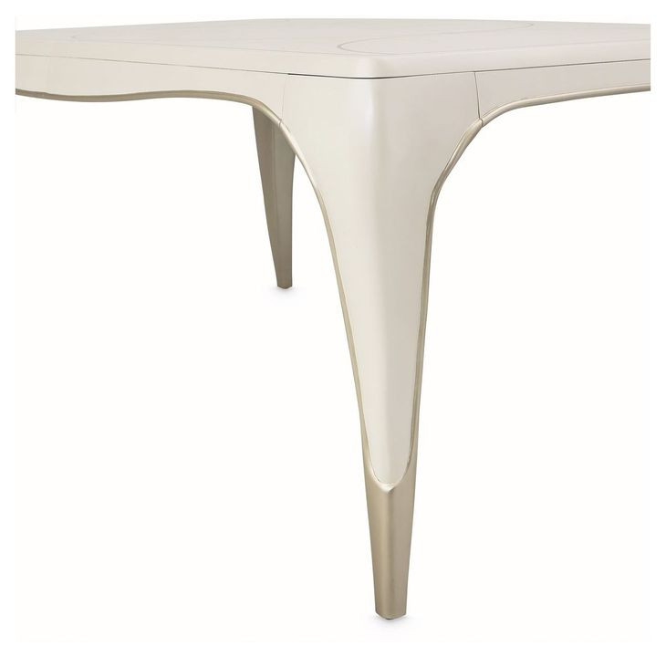 London Crest Creamy Pearl 122" Extendable Rectangular Dining Table