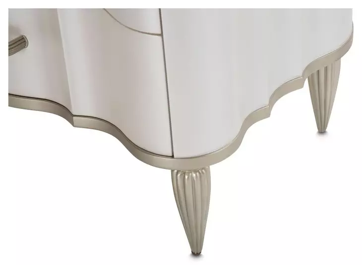 London Place Creamy Pearl 3 Drawer Nightstand