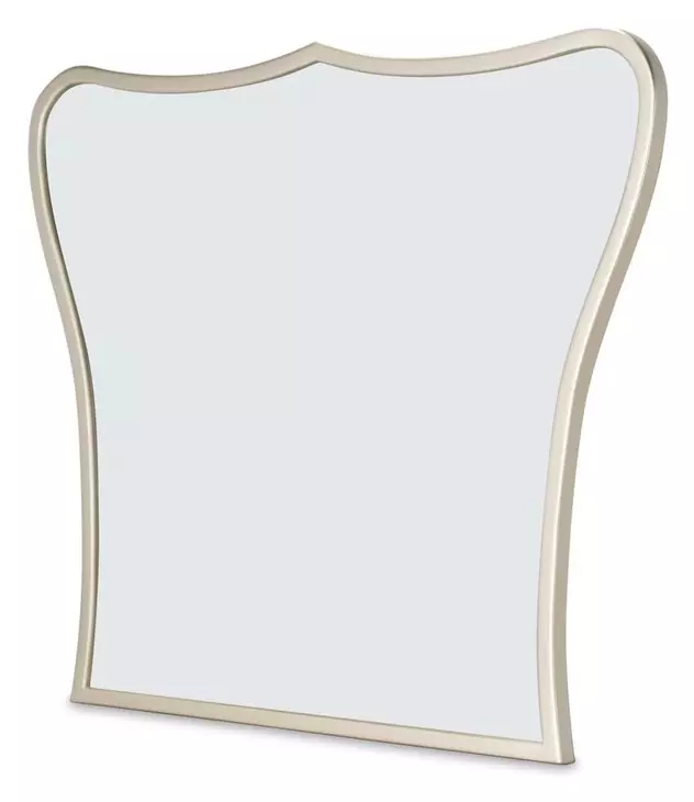 London Place Creamy Pearl Vanity Mirror