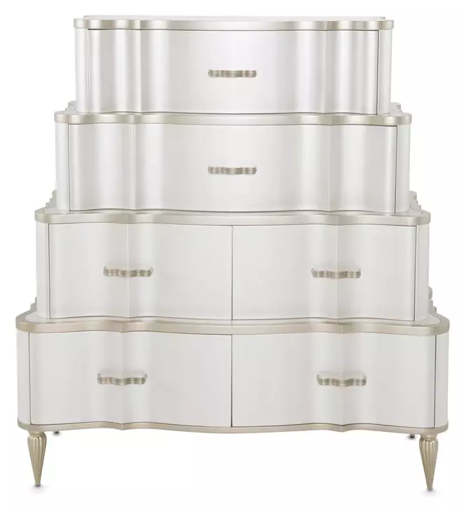 London Place Creamy Pearl 6 Drawer Chest