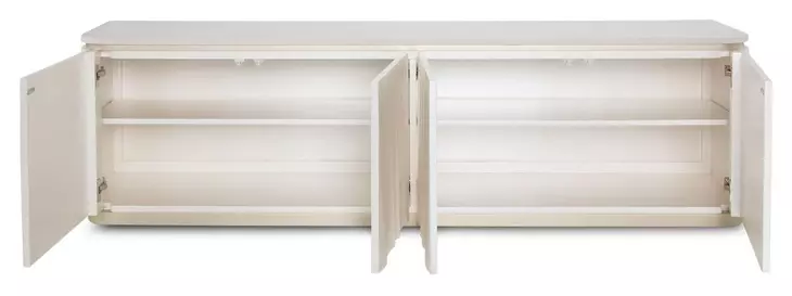 London Place Creamy Pearl 78" Media Cabinet