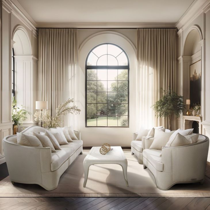 London Crest Creamy Pearl Rectangular Cocktail Table