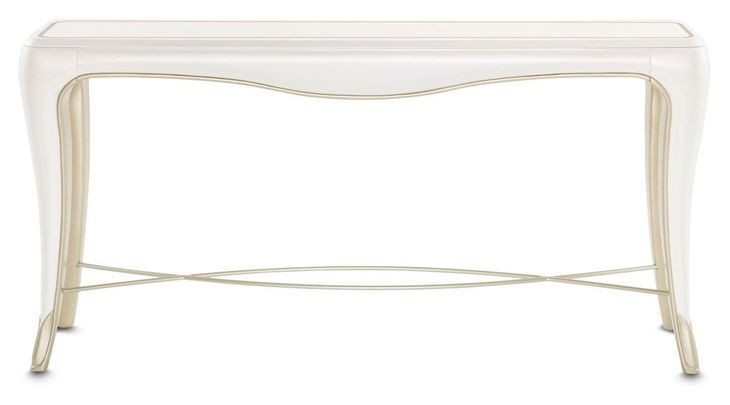 London Crest Creamy Pearl Rectangular Console Table