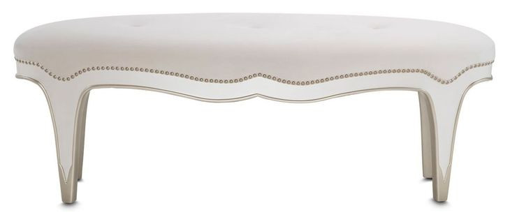 London Crest Creamy Pearl 57" Bed Bench