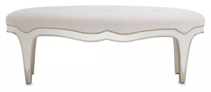 London Place Creamy Pearl 57" Bed Bench