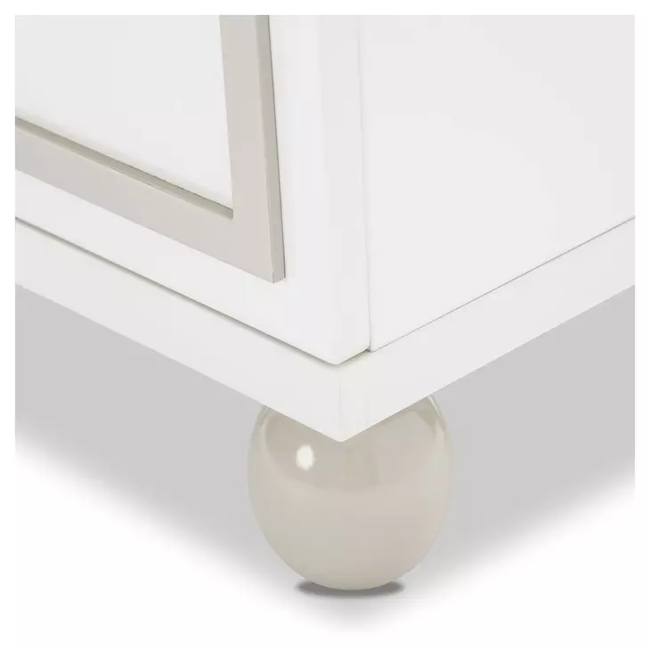 Skyline Cloud White 2 Drawer Nightstand