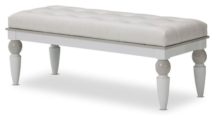 Sky Tower Cloud White Upholstered Bedroom Set