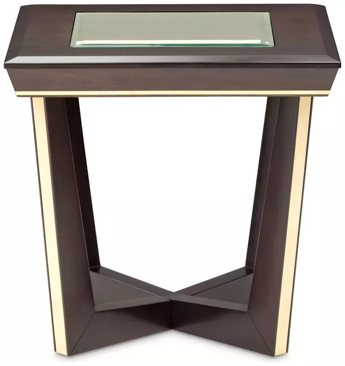 Belmont Place Espresso Square End Table