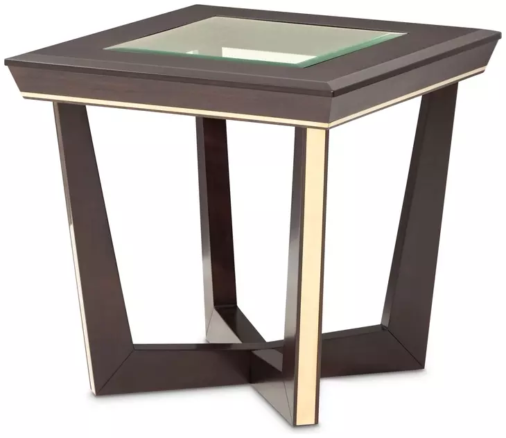 Belmont Place Espresso Square End Table
