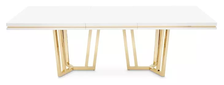 Palm Gate Cloud White 96" Extendable Rectangular Dining Table