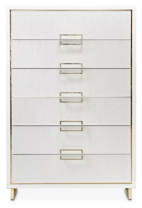 Palm Gate Cloud White 6 Drawer Chest