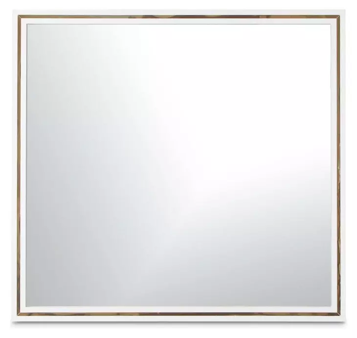 Palm Gate Cloud White Rectangle Wall Mirror