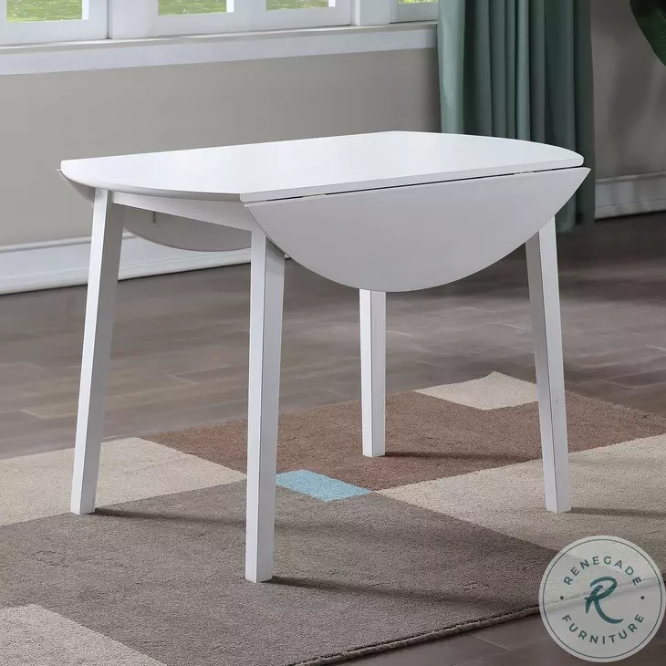 Naples White Extendable Dining Table
