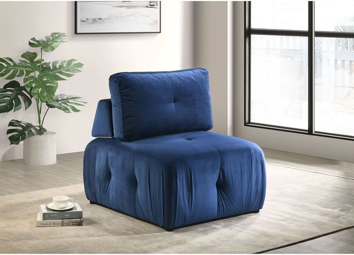 Aubrey Dark Blue Modular Chair