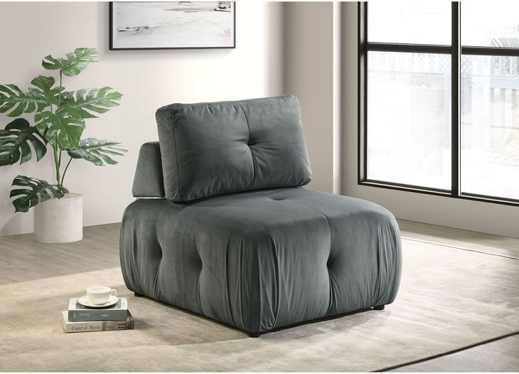 Aubrey Light Gray Modular Chair