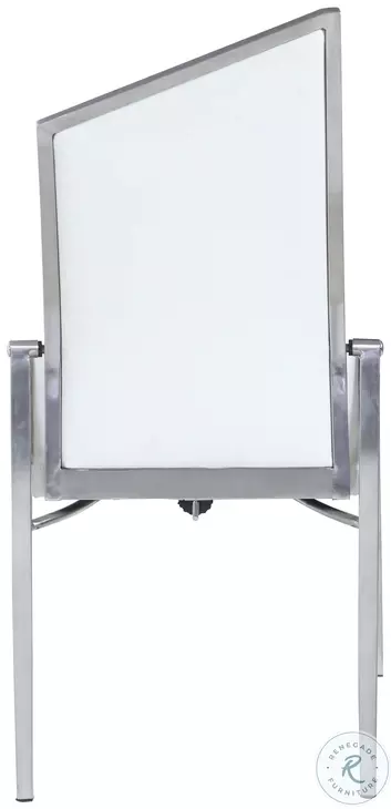 Nala White Motion Back Side Chair Set of 2