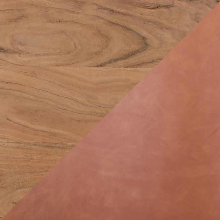 Nature's Edge Natural and Light Brown Upholstered 5 Piece Dining Set