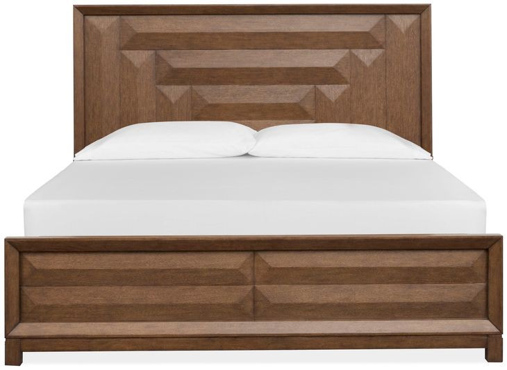 Callisto Bourbon Brown California King Panel Bed