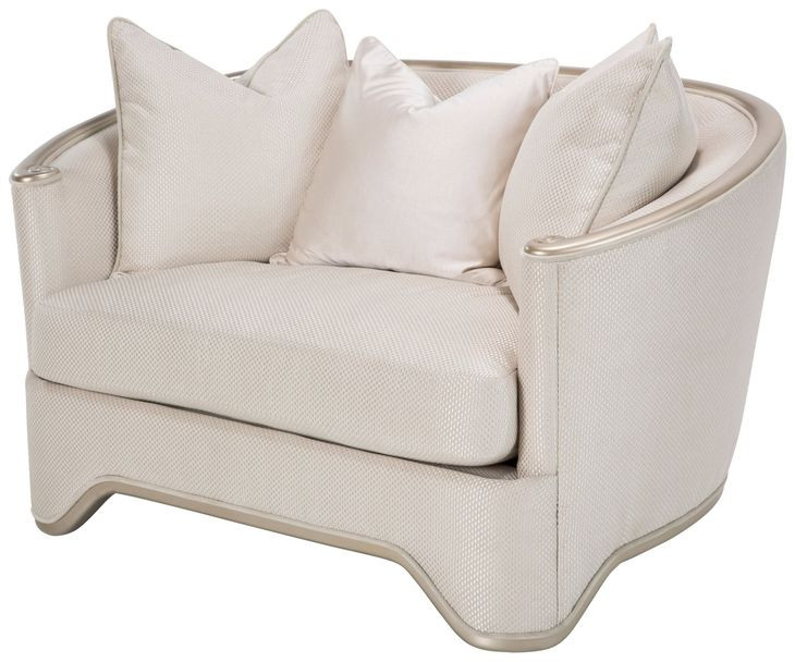 London Place Champagne Chair and A Half with Pillow