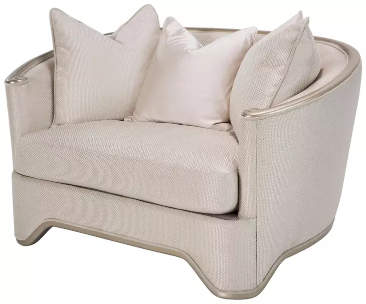 London Place Champagne Chair and A Half with Pillow