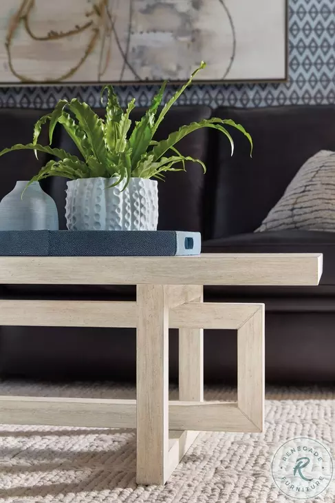 Mercantile Natural Light Wood Modern Rectangle Cocktail Table