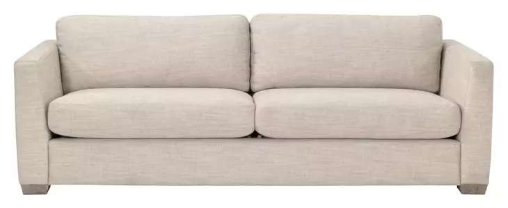 Bronze Bay Flax Linen Performance Fabric 95" Neiman Sofa