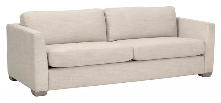 Bronze Bay Flax Linen Performance Fabric 95" Neiman Sofa