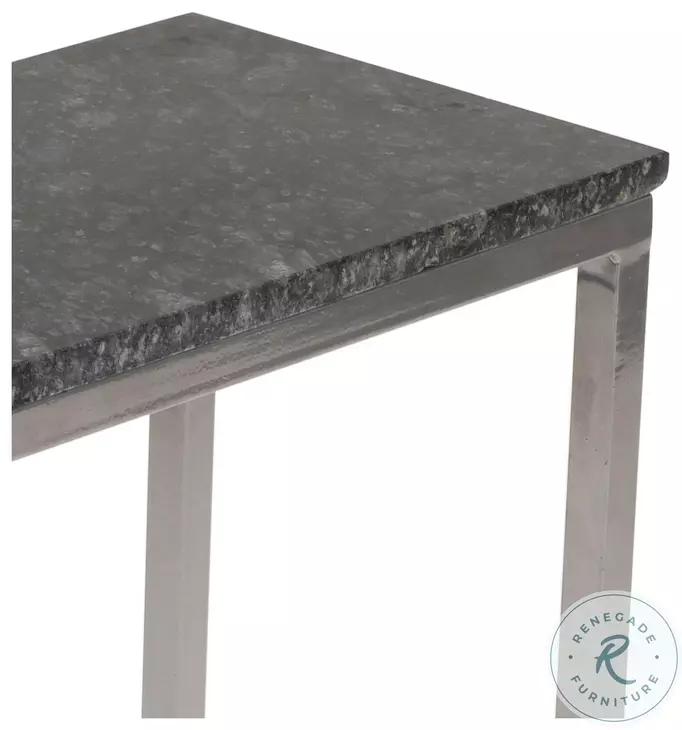 Aurora Black And Marble Accent Table Set Of 2