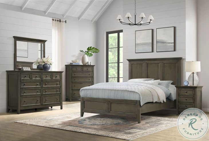 San Mateo Gray 11 Drawer Gentlemans Chest