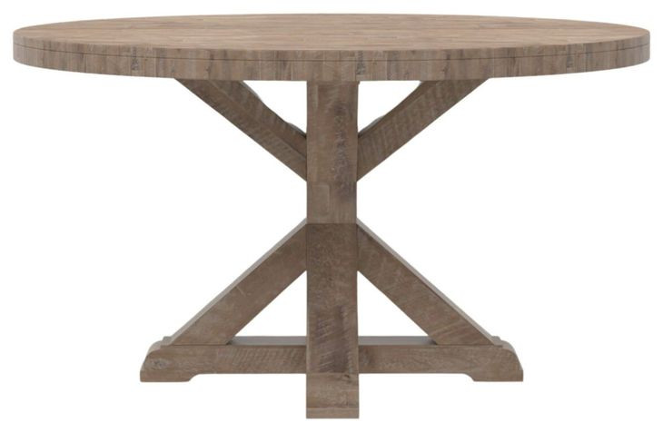 Newberry Weathered Natural Round Dining Room Set