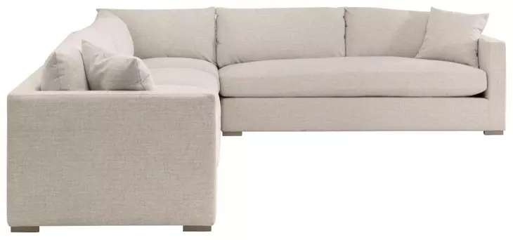 Newport Beige Performance Fabric Outdoor Modular Sectional