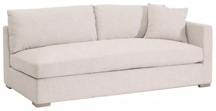 Newport Beige Performance Fabric Outdoor Modular 4 Piece Sectional