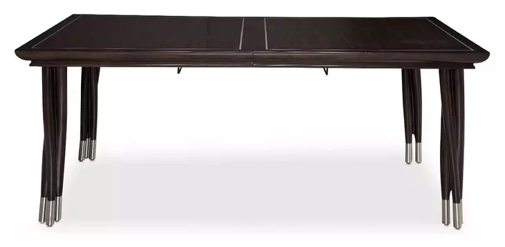 Paris Chic Espresso 122" Extendable Rectangular Dining Table