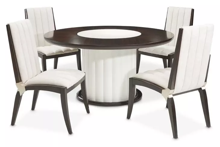 Paris Chic Espresso 60" Round Dining Table