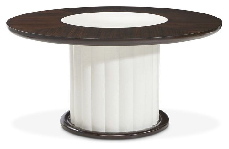 Paris Chic Espresso 60" Round Dining Table