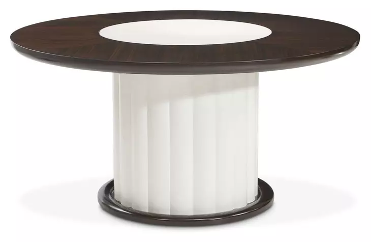 Paris Chic Espresso 60" Round Dining Table