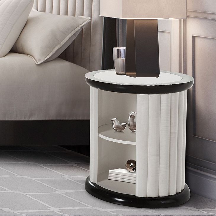 Paris Chic Espresso Round End Table