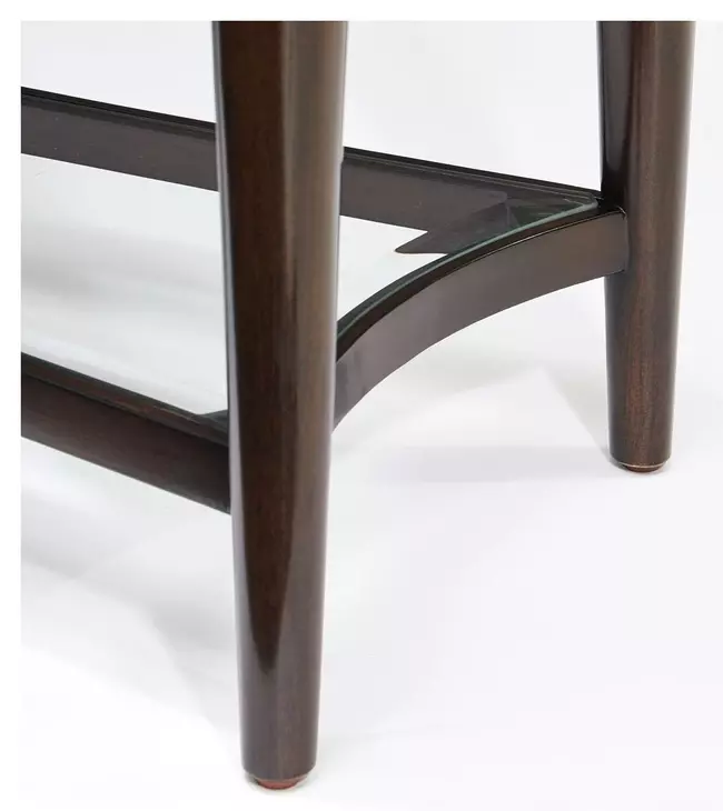 Paris Chic Espresso Rectangular Console Table